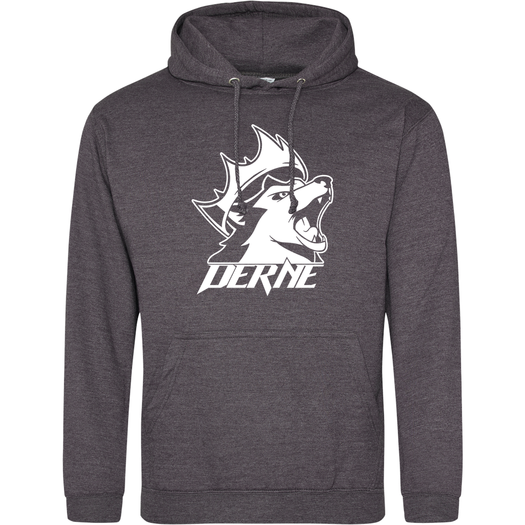 Derne Derne - Howling Wolf Sweatshirt JH Hoodie - Dark heather grey