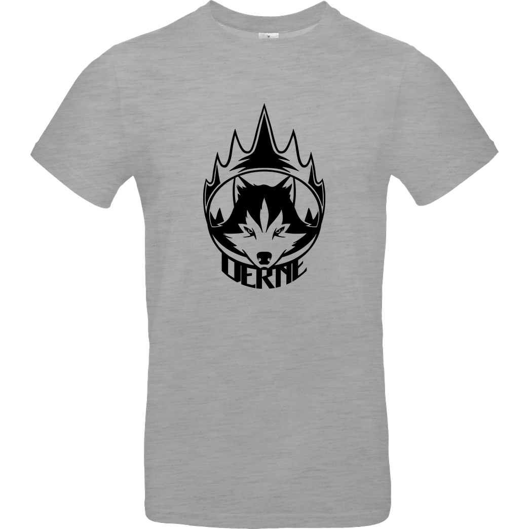 Derne Derne - Wolf T-Shirt B&C EXACT 190 - heather grey