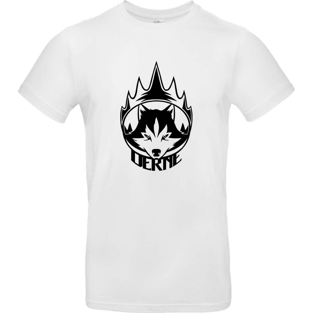 Derne Derne - Wolf T-Shirt B&C EXACT 190 - Weiß
