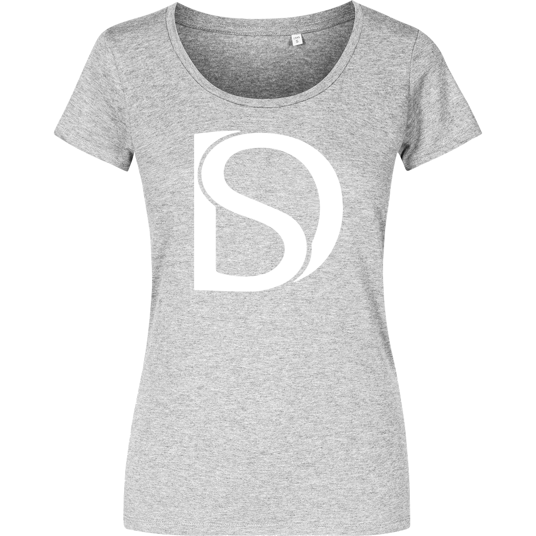 DerSorbus DerSorbus - Design Logo T-Shirt Damenshirt heather grey