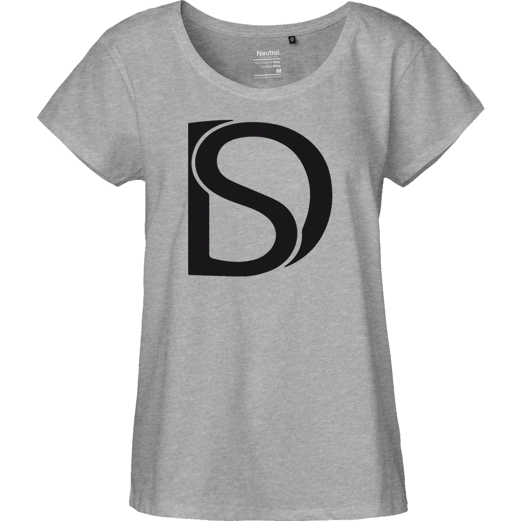 DerSorbus DerSorbus - Design Logo T-Shirt Fairtrade Loose Fit Girlie - heather grey