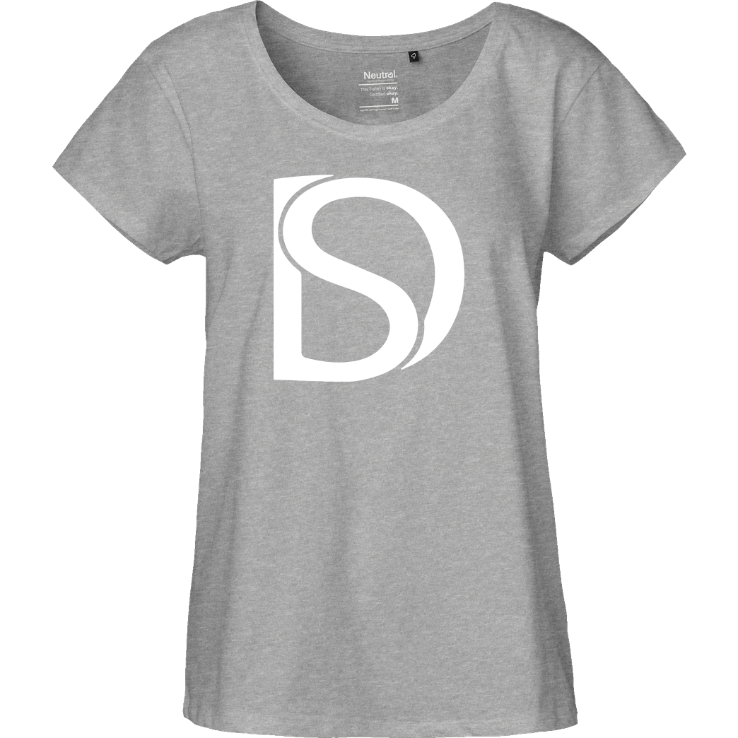 DerSorbus DerSorbus - Design Logo T-Shirt Fairtrade Loose Fit Girlie - heather grey