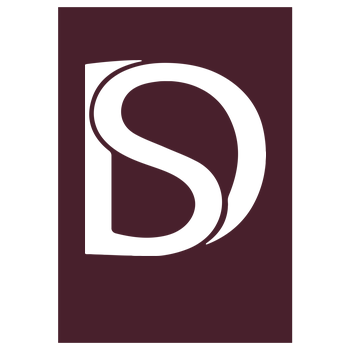 DerSorbus - Design Logo Kunstdruck bordeaux