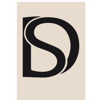 DerSorbus - Design Logo Kunstdruck sand