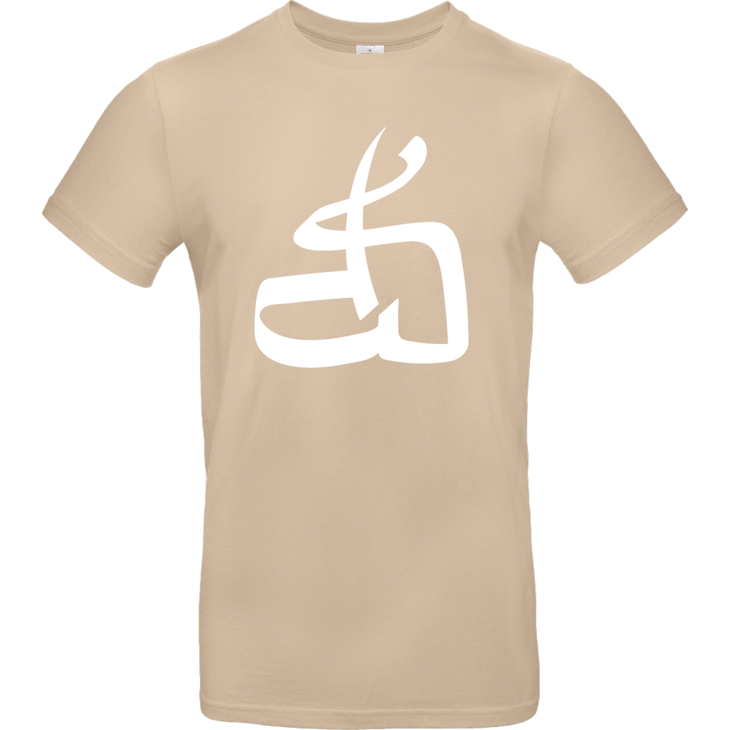 DerSorbus DerSorbus - Kalligraphie Logo T-Shirt B&C EXACT 190 - Sand