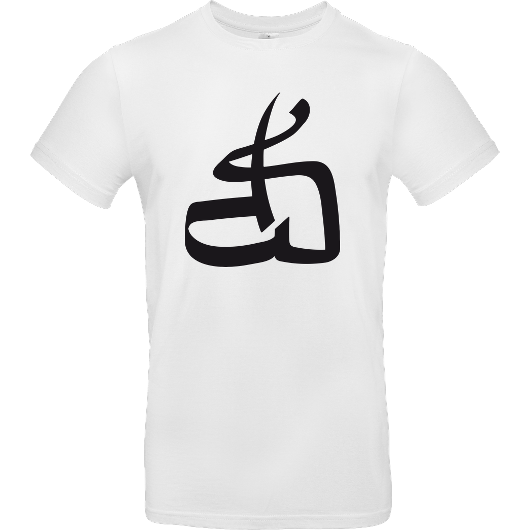 DerSorbus DerSorbus - Kalligraphie Logo T-Shirt B&C EXACT 190 - Weiß