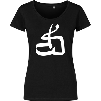 DerSorbus - Kalligraphie Logo Damenshirt schwarz