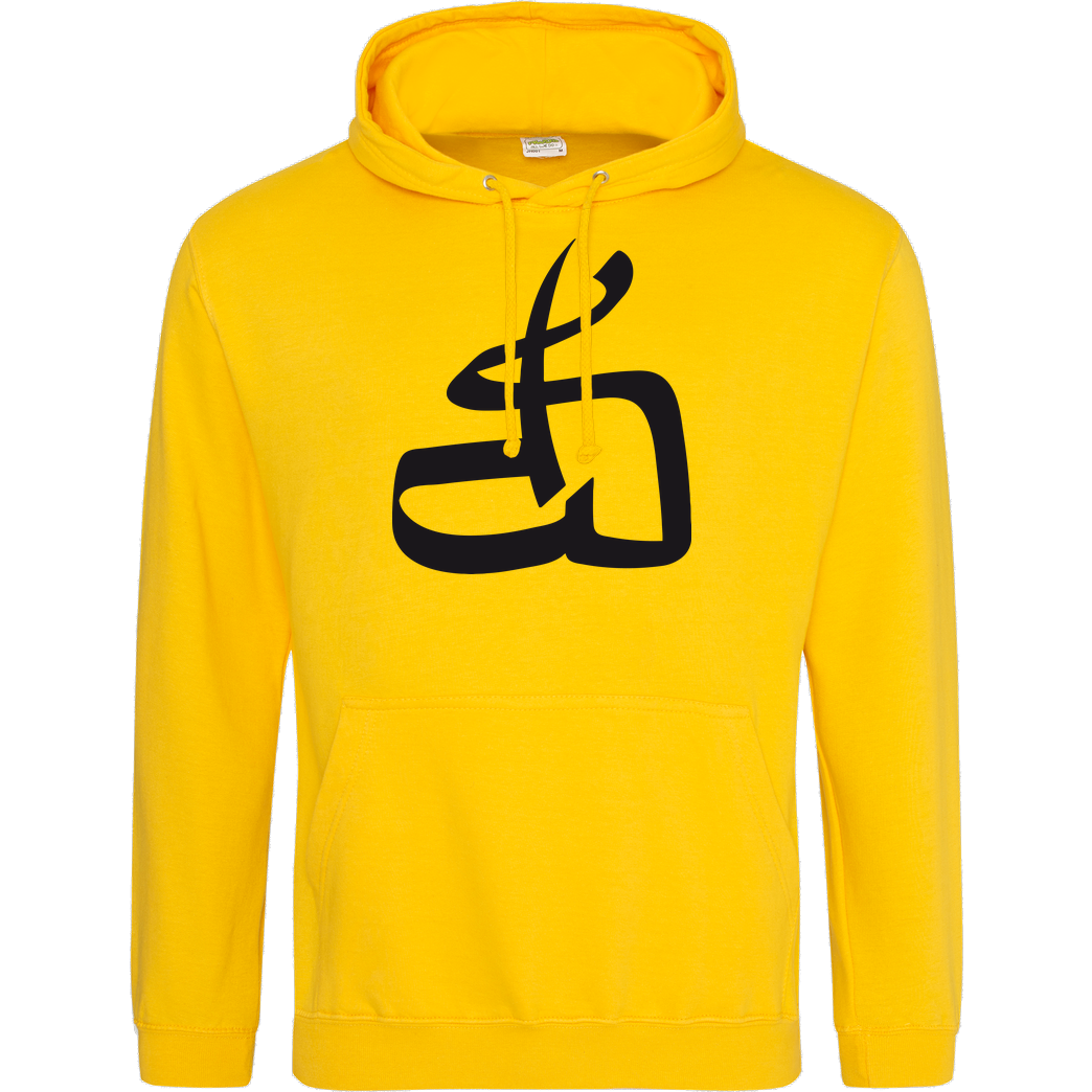 DerSorbus DerSorbus - Kalligraphie Logo Sweatshirt JH Hoodie - Gelb