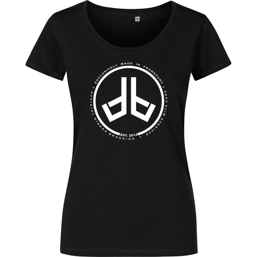 Diseax Diseax - Logo T-Shirt Damenshirt schwarz