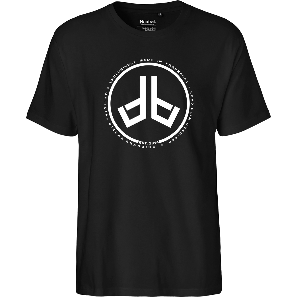 Diseax Diseax - Logo T-Shirt Fairtrade T-Shirt - schwarz