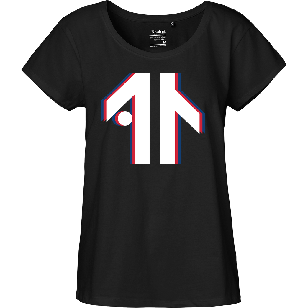Dustin Dustin Naujokat - Colorway Logo T-Shirt Fairtrade Loose Fit Girlie - schwarz