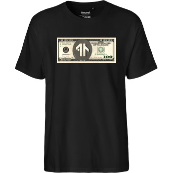 Dustin Naujokat - Dollar Fairtrade T-Shirt - schwarz