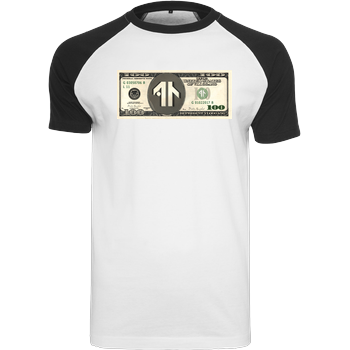 Dustin Naujokat - Dollar Raglan-Shirt weiß