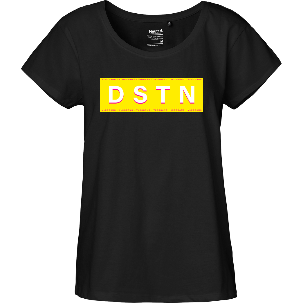 Dustin Dustin Naujokat - DSTN T-Shirt Fairtrade Loose Fit Girlie - schwarz