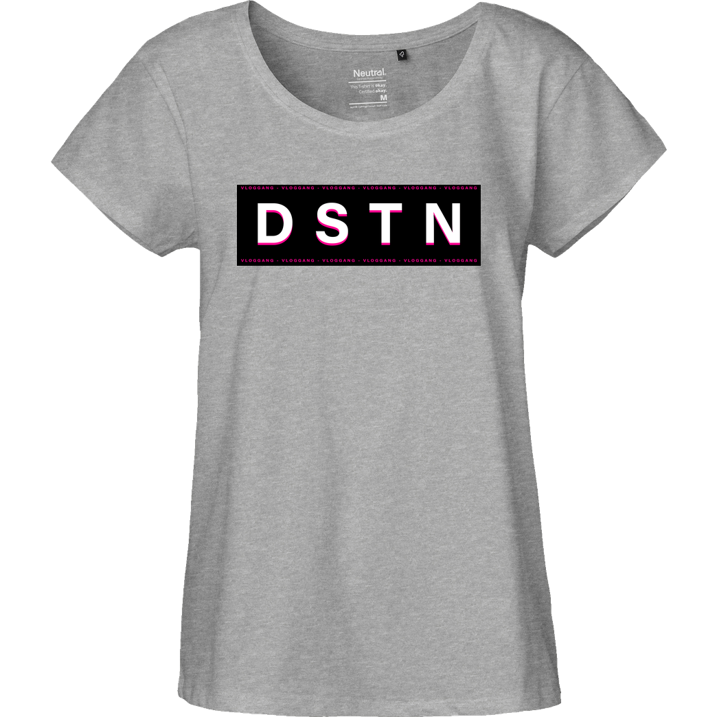 Dustin Dustin Naujokat - DSTN T-Shirt Fairtrade Loose Fit Girlie - heather grey