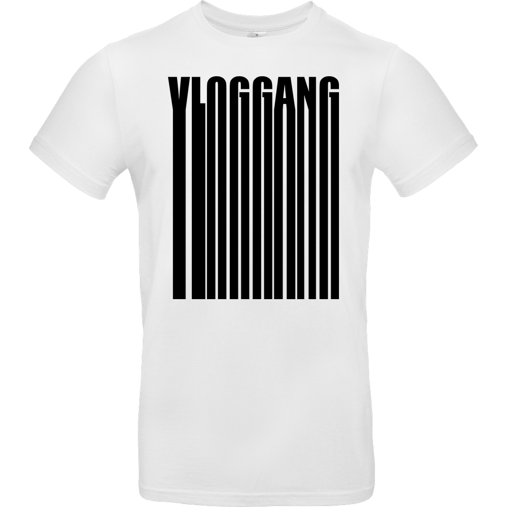 Dustin Dustin Naujokat - VlogGang Barcode T-Shirt B&C EXACT 190 - Weiß