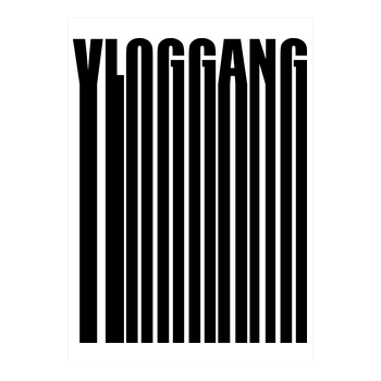 Dustin Naujokat - VlogGang Barcode Kunstdruck weiss
