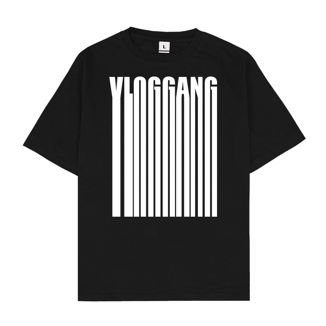 Dustin Dustin Naujokat - VlogGang Barcode T-Shirt Oversize T-Shirt - Schwarz