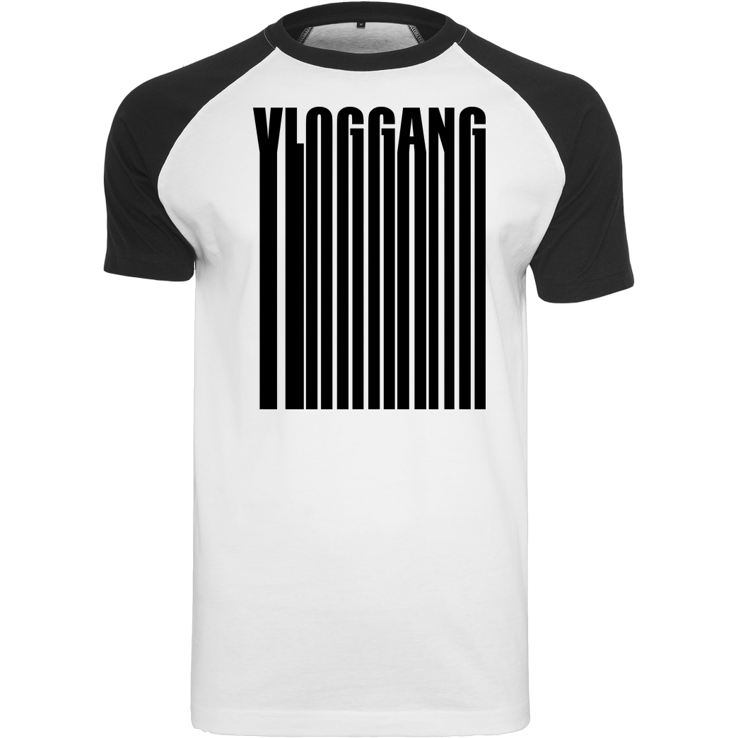Dustin Dustin Naujokat - VlogGang Barcode T-Shirt Raglan-Shirt weiß