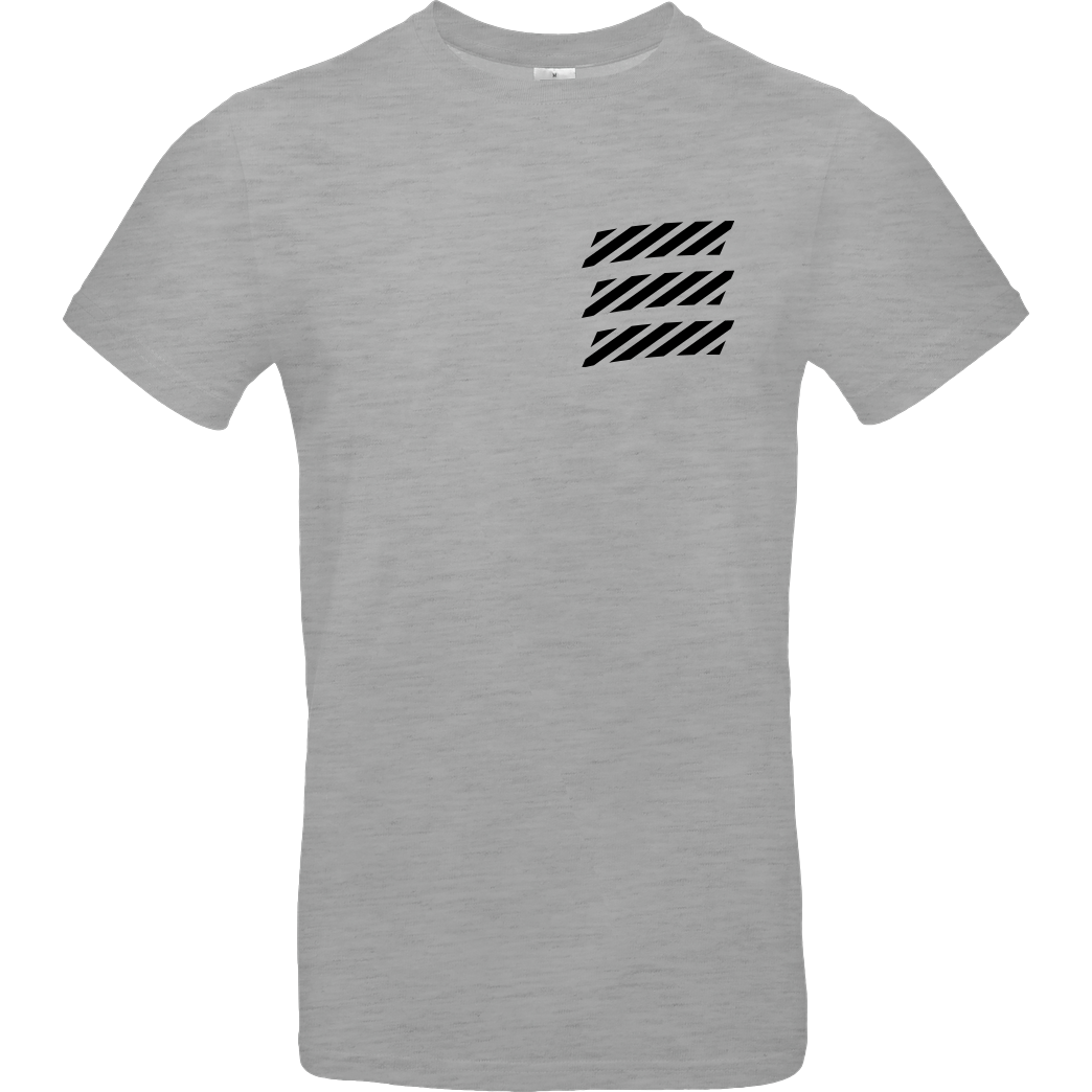 Echtso Echtso - Striped Logo T-Shirt B&C EXACT 190 - heather grey