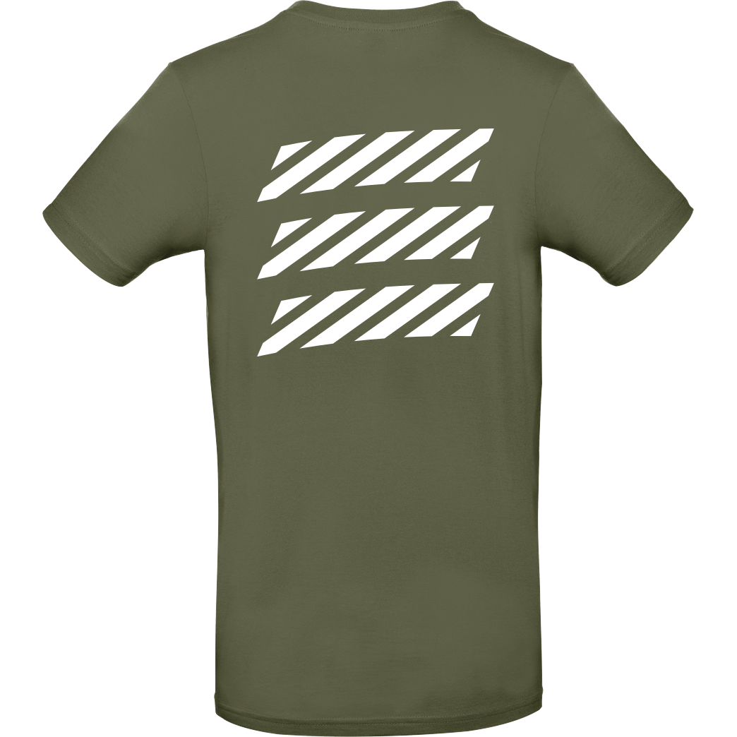 Echtso Echtso - Striped Logo T-Shirt B&C EXACT 190 - Khaki