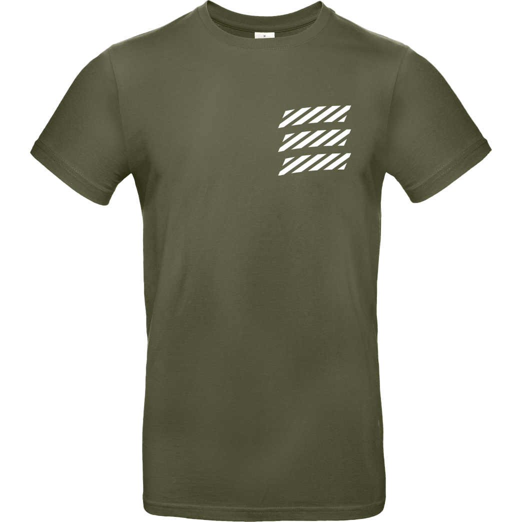 Echtso Echtso - Striped Logo T-Shirt B&C EXACT 190 - Khaki