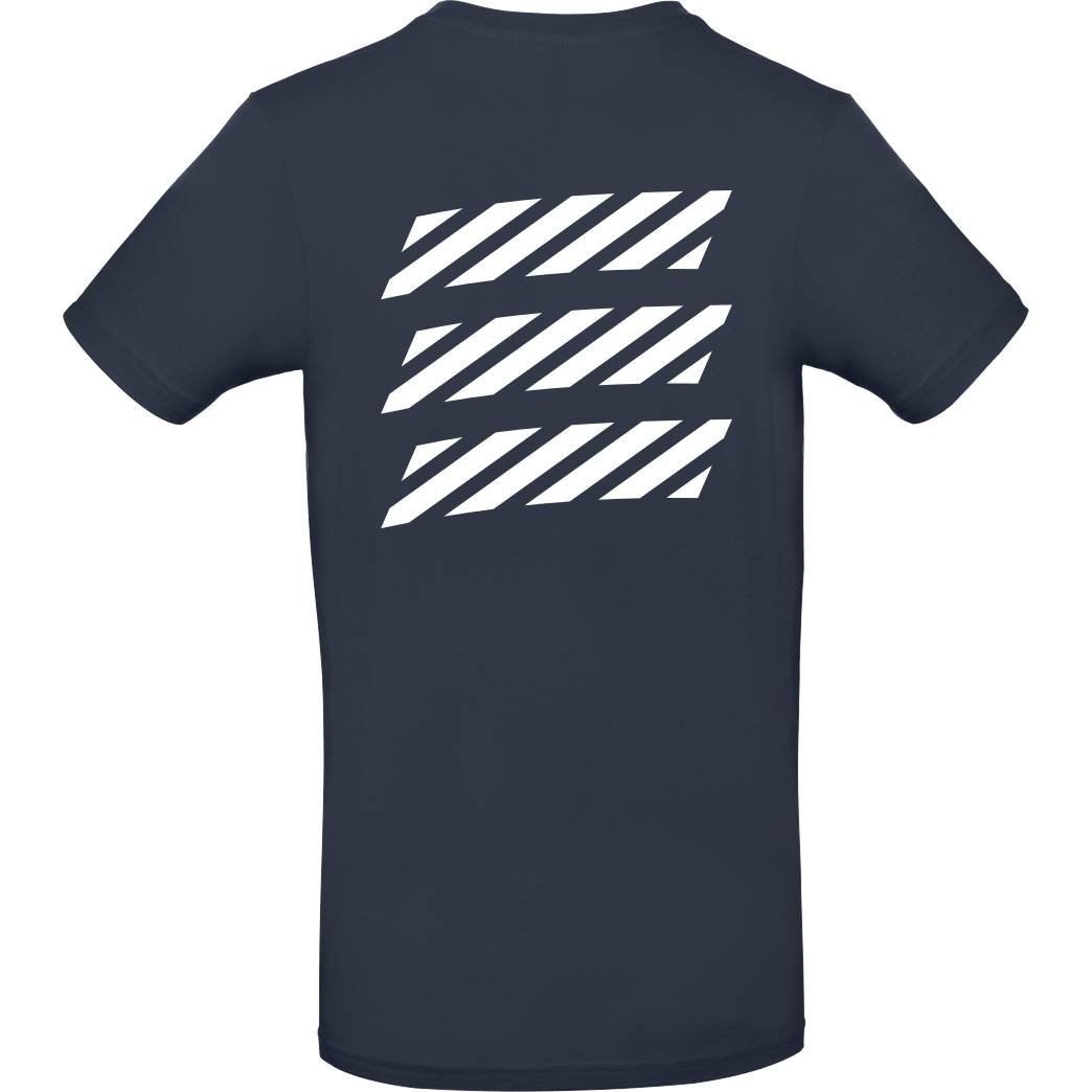 Echtso Echtso - Striped Logo T-Shirt B&C EXACT 190 - Navy