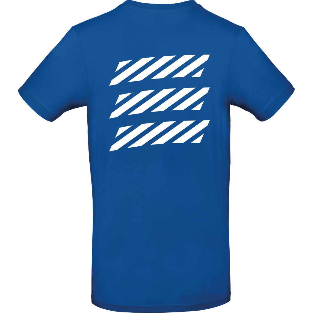 Echtso Echtso - Striped Logo T-Shirt B&C EXACT 190 - Royal
