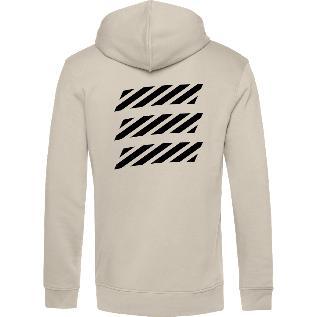 Echtso Echtso - Striped Logo Sweatshirt B&C HOODED INSPIRE - Cremeweiß
