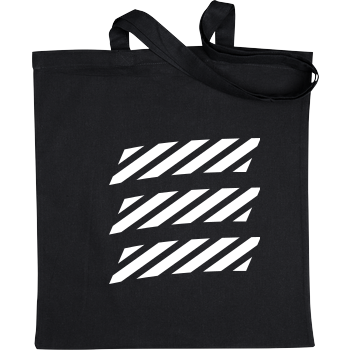 Echtso - Striped Logo Stoffbeutel schwarz