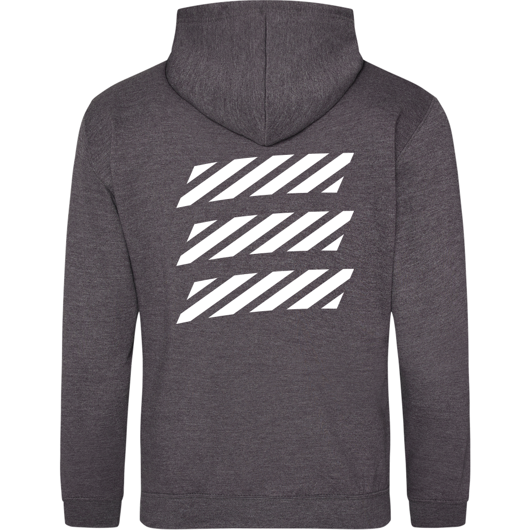 Echtso Echtso - Striped Logo Sweatshirt JH Hoodie - Dark heather grey