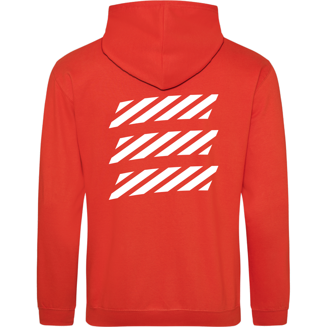 Echtso Echtso - Striped Logo Sweatshirt JH Hoodie - Orange