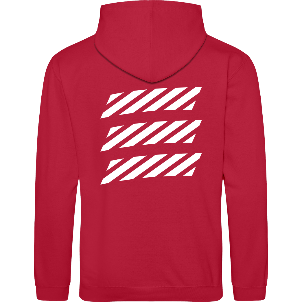Echtso Echtso - Striped Logo Sweatshirt JH Hoodie - Rot