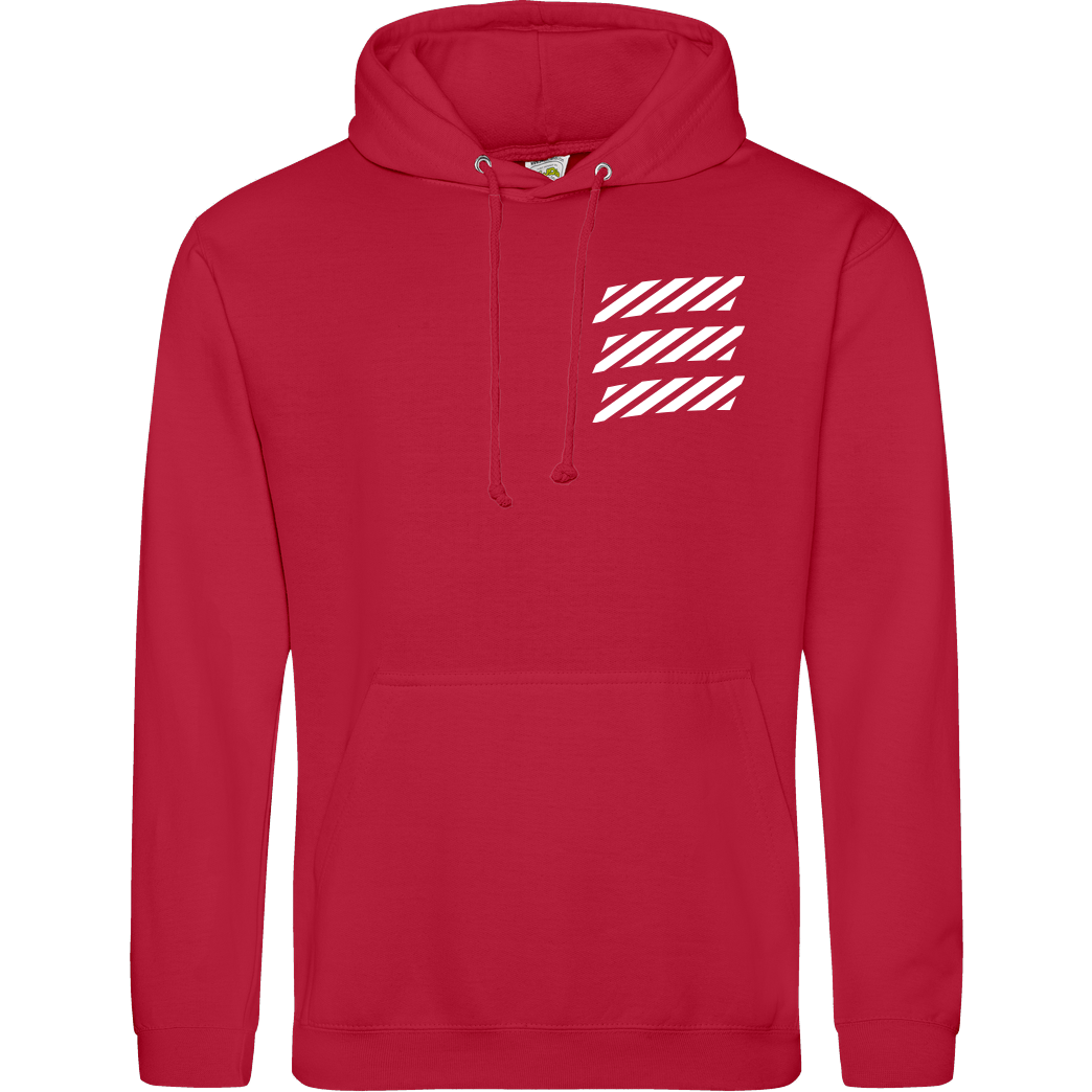 Echtso Echtso - Striped Logo Sweatshirt JH Hoodie - Rot