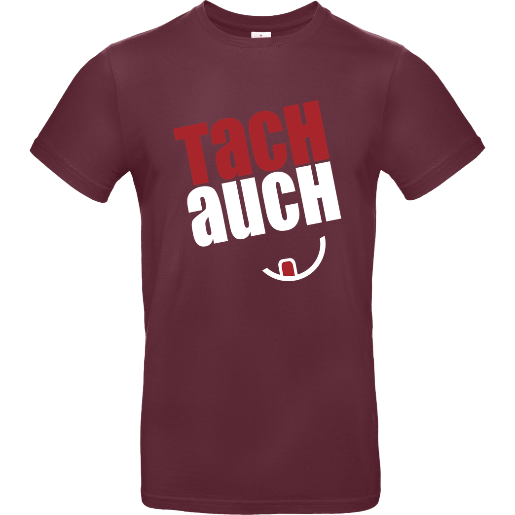 Ehrliches Essen Ehrliches Essen - Tachauch weiss T-Shirt B&C EXACT 190 - Bordeaux