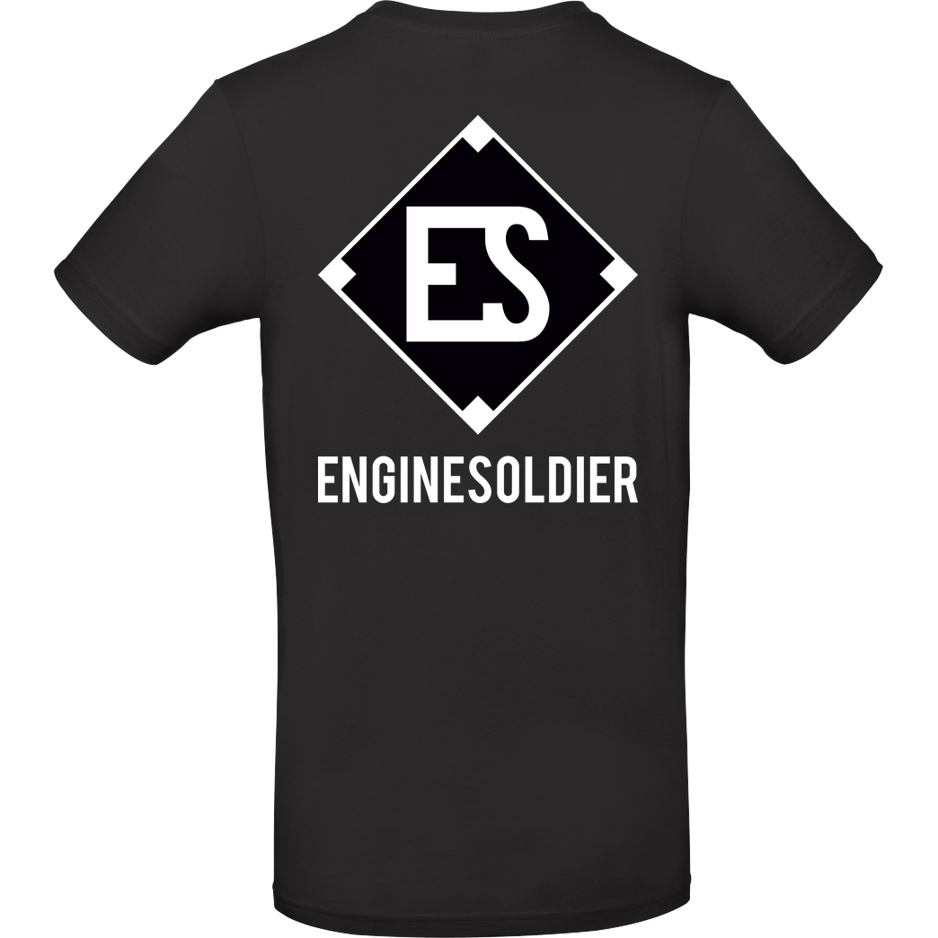 EngineSoldier EngineSoldier - Logo T-Shirt B&C EXACT 190 - Schwarz