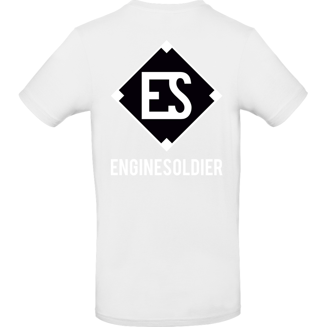 EngineSoldier EngineSoldier - Logo T-Shirt B&C EXACT 190 - Weiß
