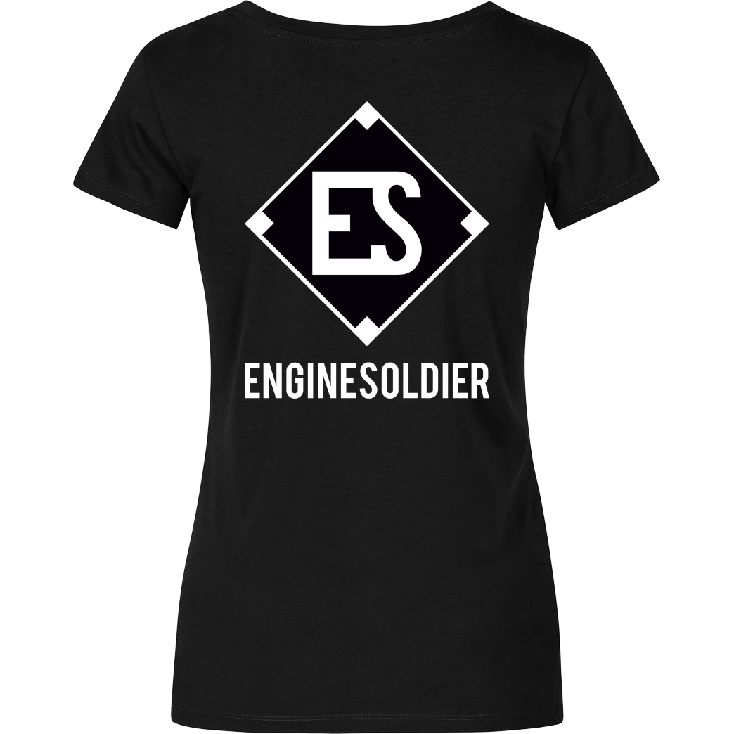 EngineSoldier EngineSoldier - Logo T-Shirt Damenshirt schwarz