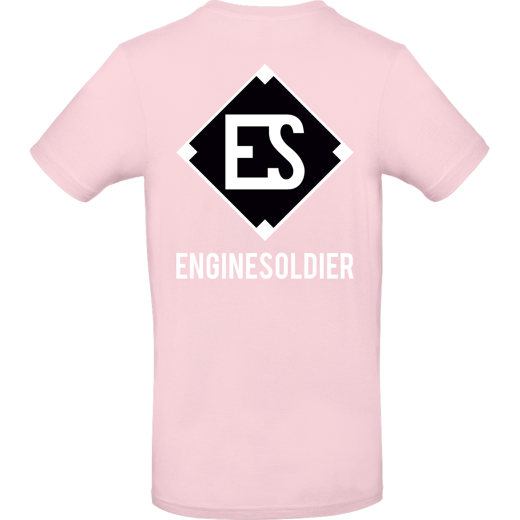 EngineSoldier EngineSoldier - Logo T-Shirt B&C EXACT 190 - Rosa