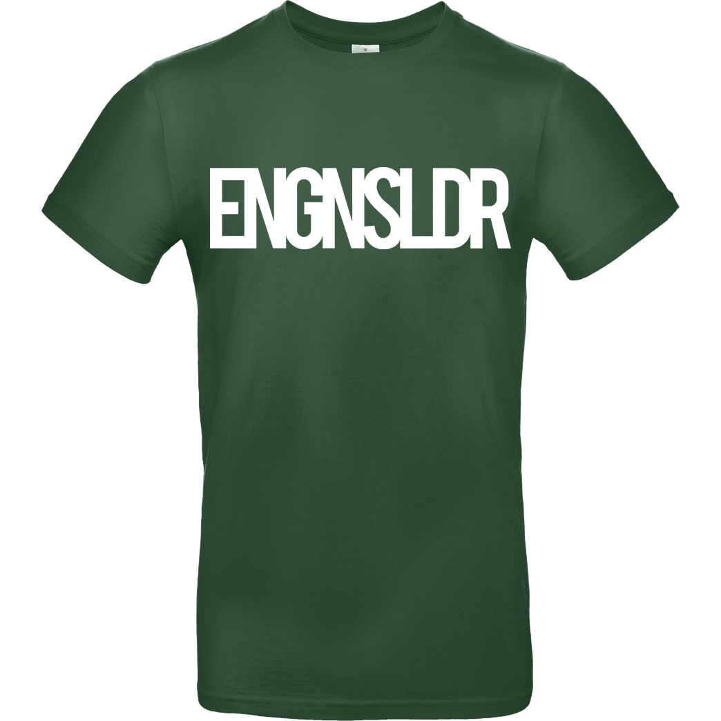 EngineSoldier EngineSoldier - Typo T-Shirt B&C EXACT 190 - Flaschengrün