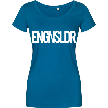 EngineSoldier - Typo Damenshirt petrol