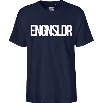 EngineSoldier - Typo Fairtrade T-Shirt - navy