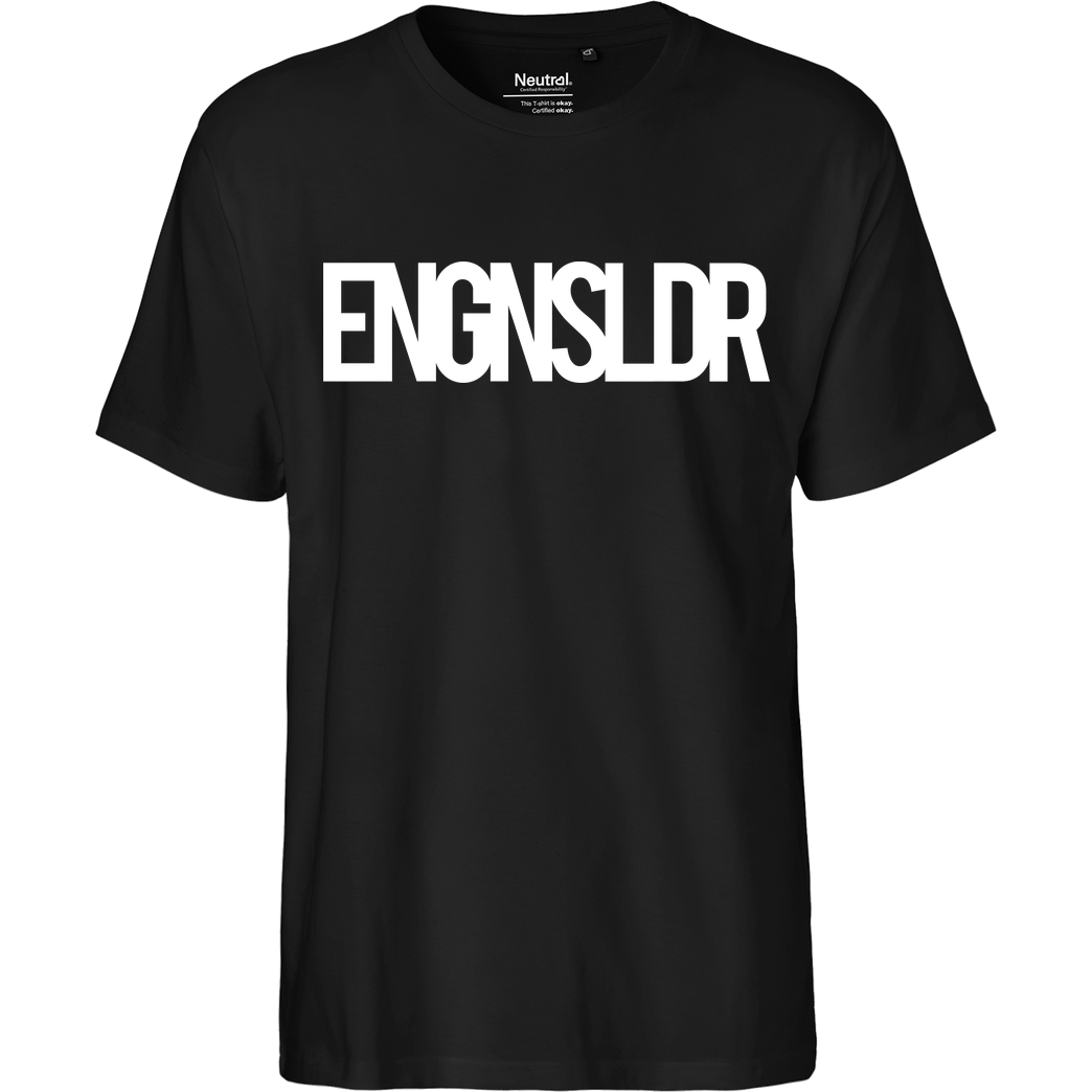 EngineSoldier EngineSoldier - Typo T-Shirt Fairtrade T-Shirt - schwarz