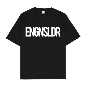 EngineSoldier - Typo Oversize T-Shirt - Schwarz