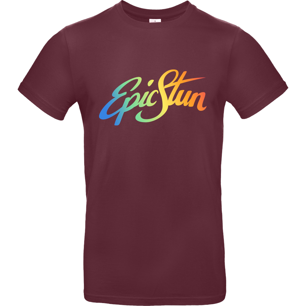 EpicStun EpicStun - Color Logo T-Shirt B&C EXACT 190 - Bordeaux