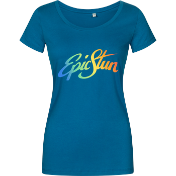 EpicStun - Color Logo Damenshirt petrol