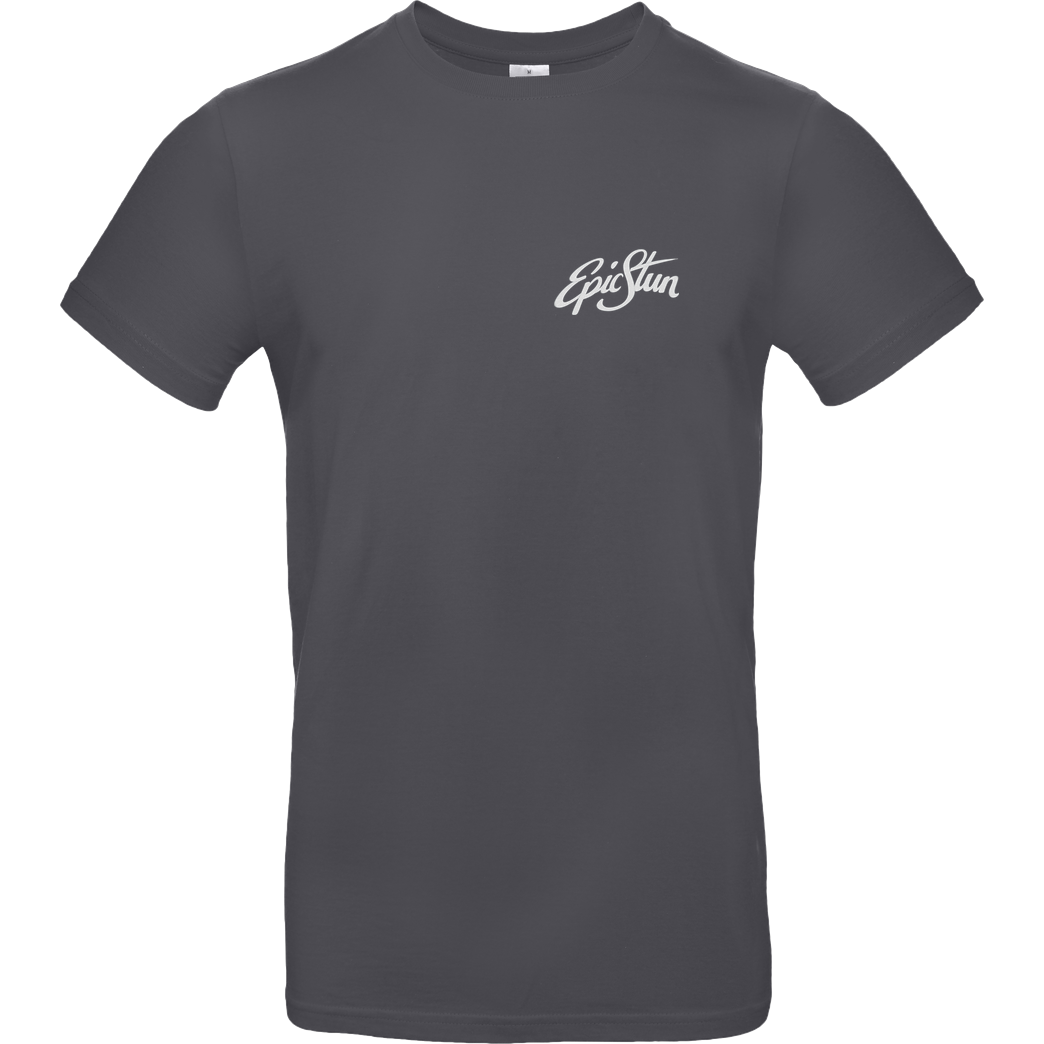 EpicStun EpicStun - Embroidered Logo T-Shirt B&C EXACT 190 - Dark Grey