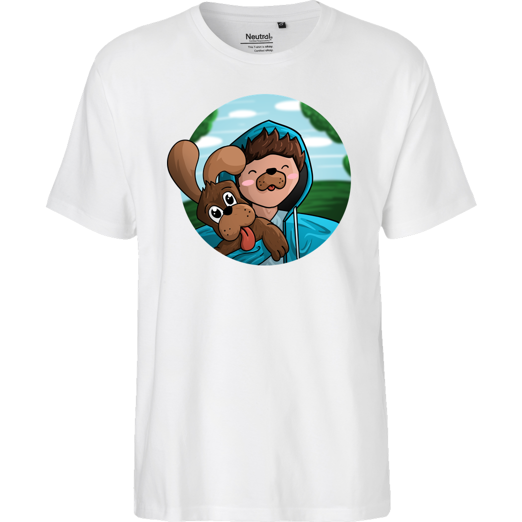 EpicStun EpicStun - Hundi T-Shirt Fairtrade T-Shirt - weiß