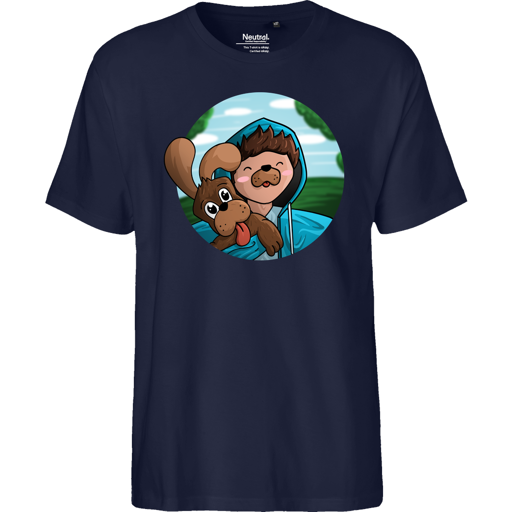EpicStun EpicStun - Hundi T-Shirt Fairtrade T-Shirt - navy