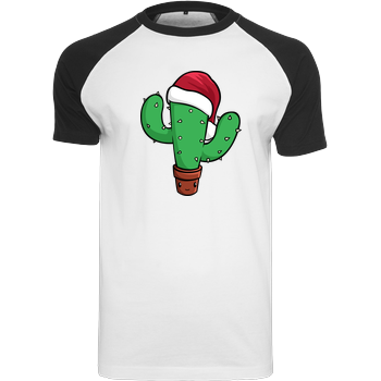 EpicStun - Kaktus Raglan-Shirt weiß